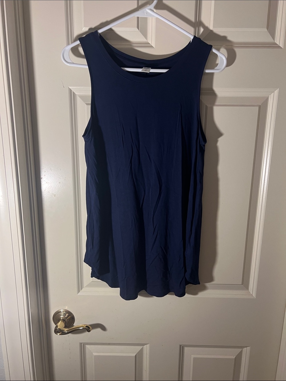 Old Navy Navy Blue Scoop Neck Tank Top